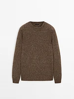 Pull en maille de laine mérinos mélangée