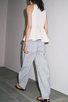 ZW COLLECTION TAPERED COATED MID-RISE JEANS