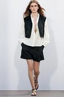 GILET EFFET DAIM BRILLANT