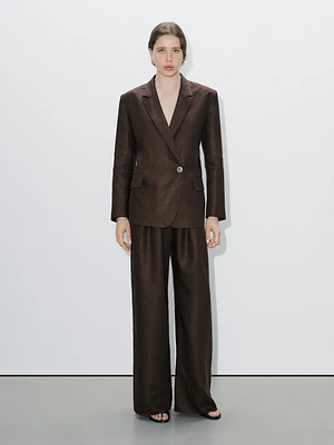 Blazer croisé 100 % lin - Studio
