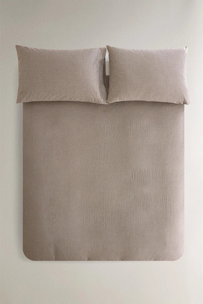 DYED THREAD COTTON DUVET COVER