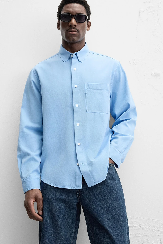 CHEMISE EN LYOCELL ET COTON