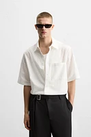 CHEMISE À BRODERIES GÉOMÉTRIQUES