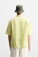 CHEMISE À POCHES 100 % LIN
