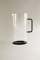 CONTRAST BOROSILICATE GLASS PITCHER