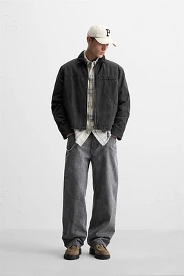 BLOUSON MATELASSÉ DÉLAVÉ