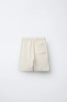 PLAIN TEXTURED SHORTS