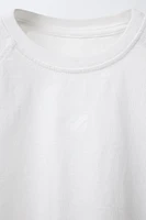 T-SHIRT TEINT EN PIÈCE LOGO