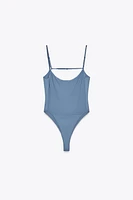 OPEN BACK POLYAMIDE BODYSUIT