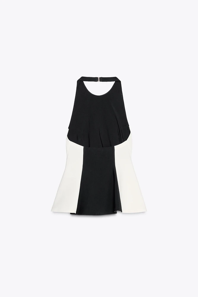TOP HALTER CONTRASTE