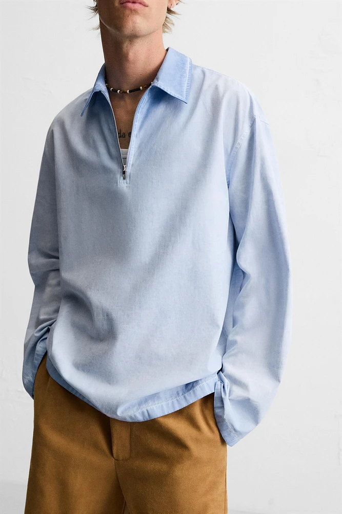 RELAXED FIT WASHED POLO SHIRT