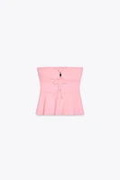 HAUT BUSTIER À NŒUDS
