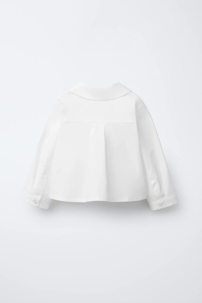 FLORAL APPLIQUÉ SHIRT