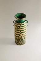 VASE CÉRAMIQUE ALLONGÉ
