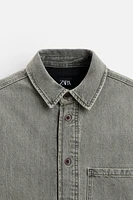 SURCHEMISE EN JEAN DÉLAVÉE