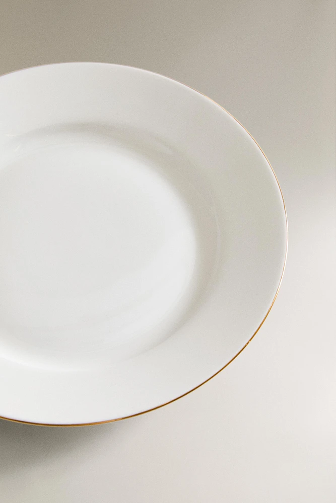 ASSIETTE À PAIN PORCELAINE BONE CHINA BORD