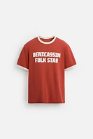RIBBED GUITARRICADELAFUENTE TEXT T-SHIRT