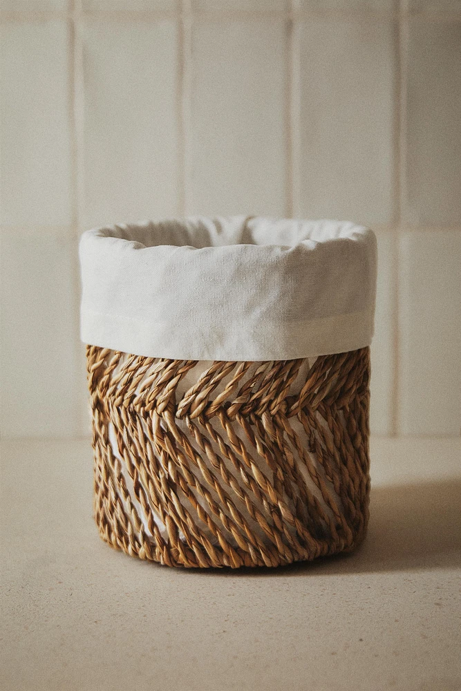 CORBEILLE RONDE DOUBLURE COTON