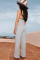 LIMITED EDITION STRIPED HALTER TOP