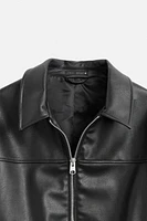FAUX LEATHER JACKET