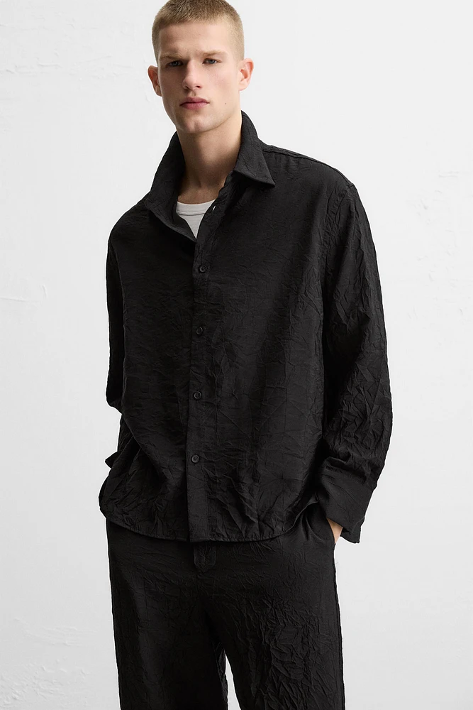 WRINKLED LOOK SHIRT