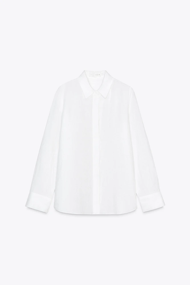 100% LINEN SHIRT ZW COLLECTION