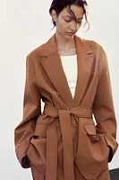 BELTED OVERSIZED BLAZER