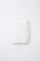 SLEEVELESS POCKET T-SHIRT