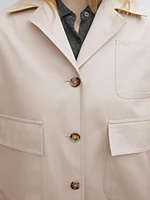 Water-repellent cape jacket