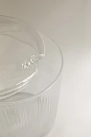 BOROSILICATE GLASS SUGAR BOWL