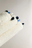 SERVIETTE DE BAIN POMPONS