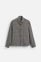 STRUCTURED CHECKERED OVERSHIRT