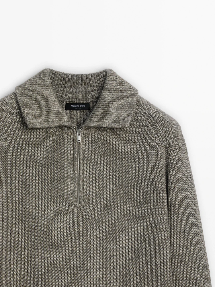 Pull coton col camionneur