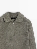 Pull coton col camionneur