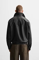FAUX LEATHER JACKET