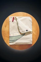 CHILDREN'S COTTON BLANKET WITH SPACE APPLIQUÉ