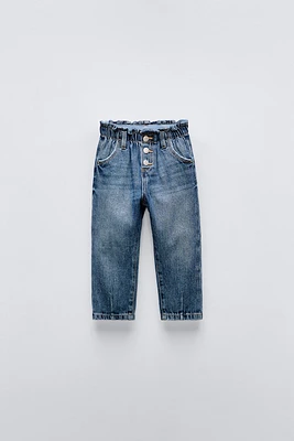 PAPERBAG PLEATED JEANS