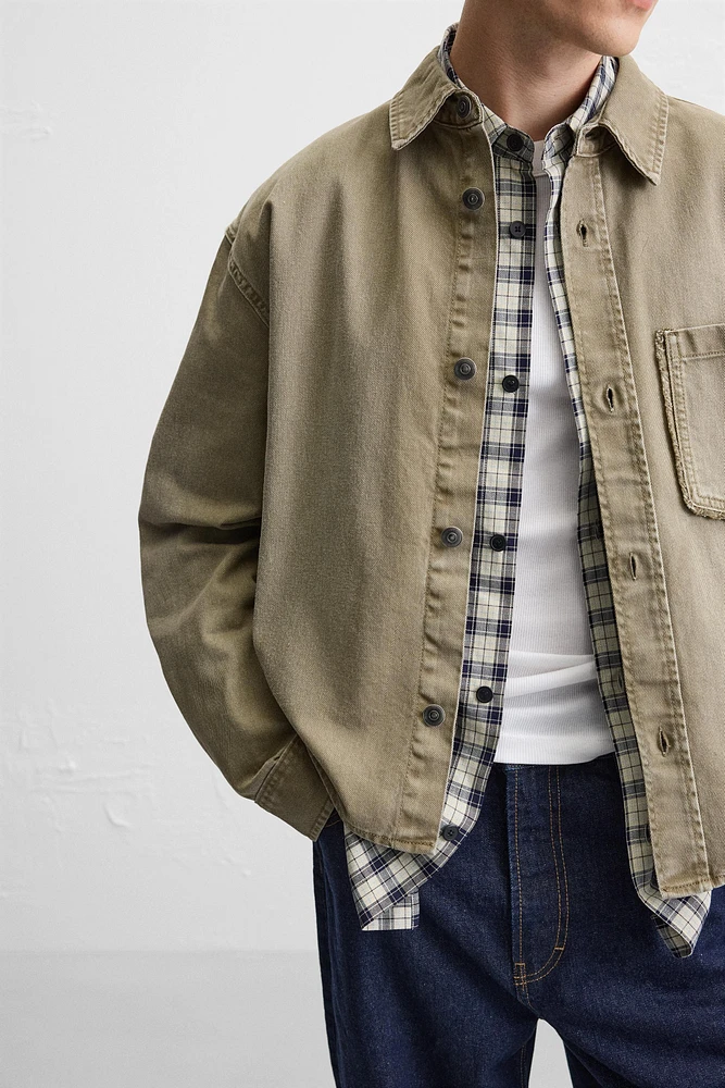 RELAXED FIT PATCH OVERSHIRT