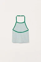LIMITED EDITION STRIPED HALTER TOP