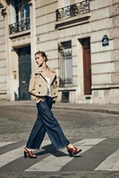 SHORT TRENCH COAT WITH DETACHABLE HOOD