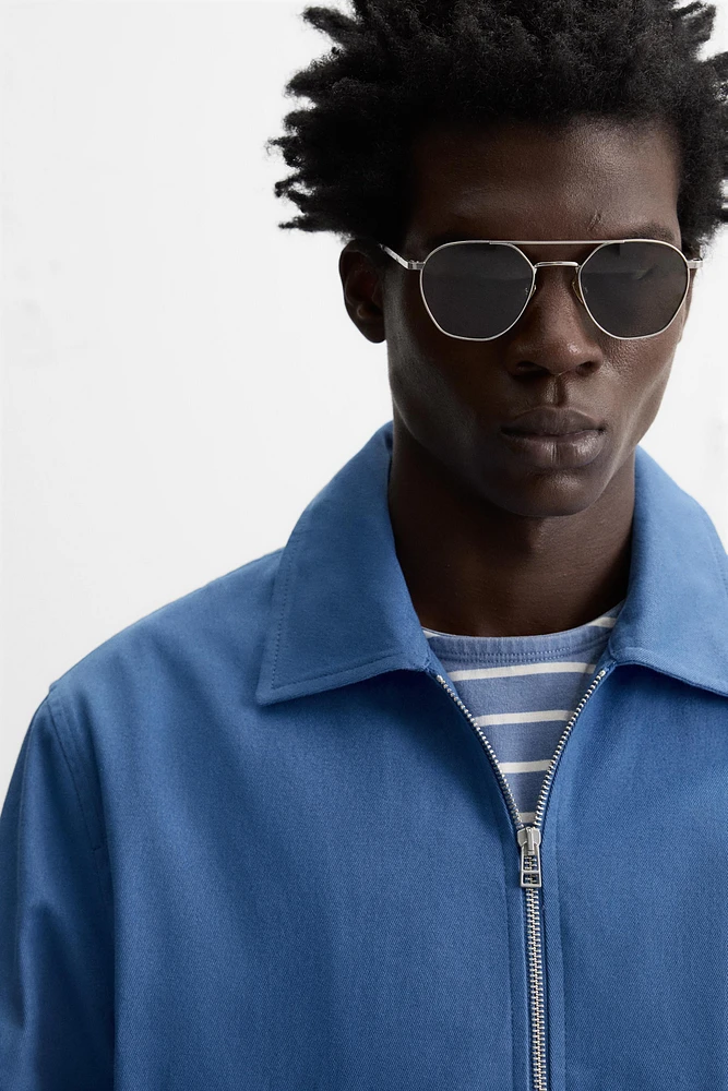 VESTE REGULAR FIT COTON