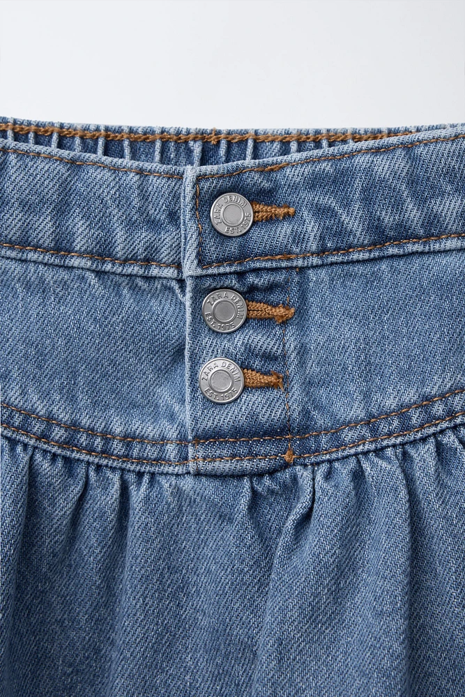 JUPE EN JEAN À BOUTONS
