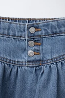 JUPE EN JEAN À BOUTONS