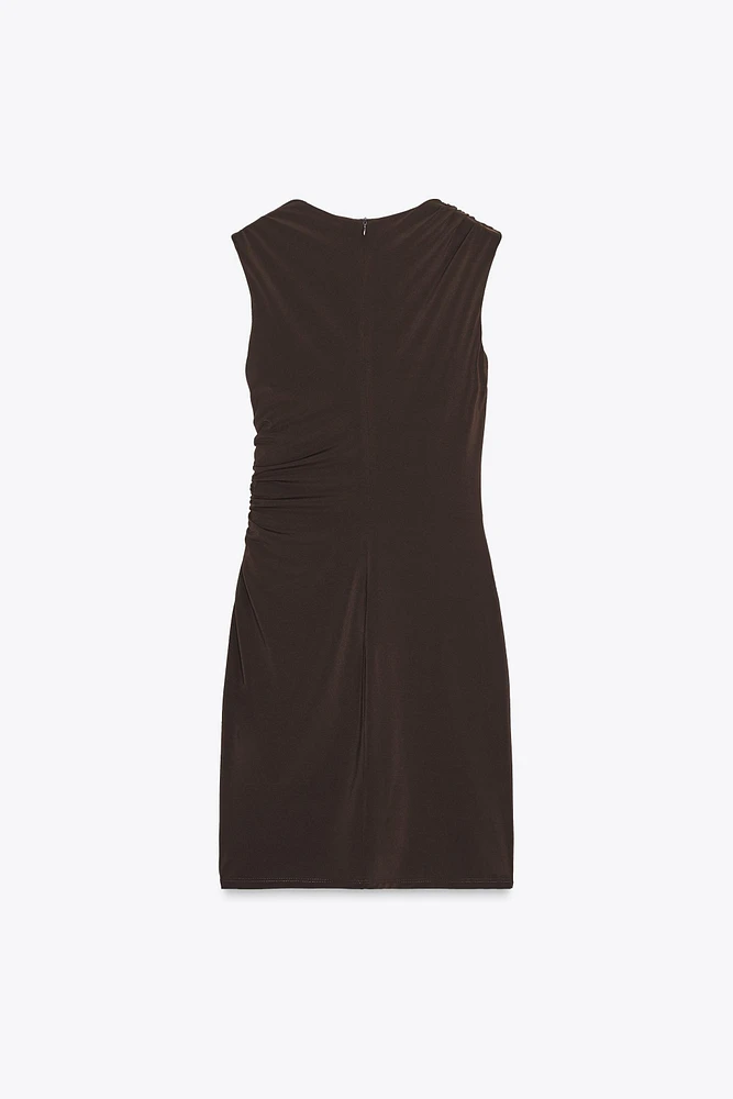 ROBE COURTE DRAPÉE