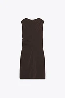 ROBE COURTE DRAPÉE