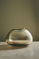 VASE VERRE RECYCLABLE BRILLANT BAS