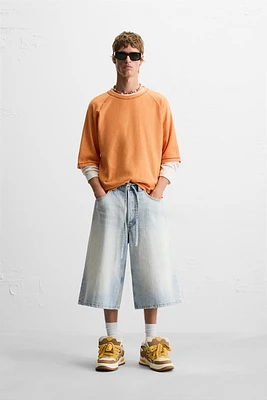 T-SHIRT EN MAILLE CONTRASTE