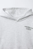 SPORTY HOODED SWEATSHIRT