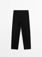 Pantalon lin droit et fluide