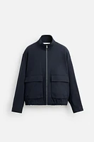 REGULAR FIT COTTON BLEND JACKET